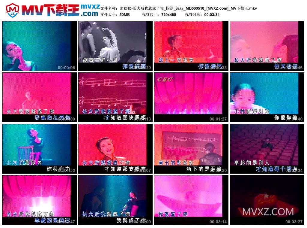 张秋秋-长大后我就成了你_国语_流行_MD500518
